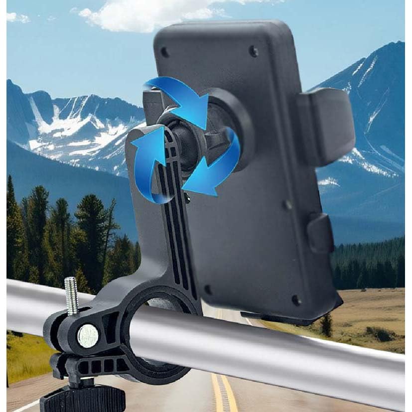UltAlt 2 Pack Bike Phone Holder Handlebar Mount Clamps Replacement 17mm Ball Head Joint Stand Adapter for Motorcycle Phone Mount Holder Bicycle Handle