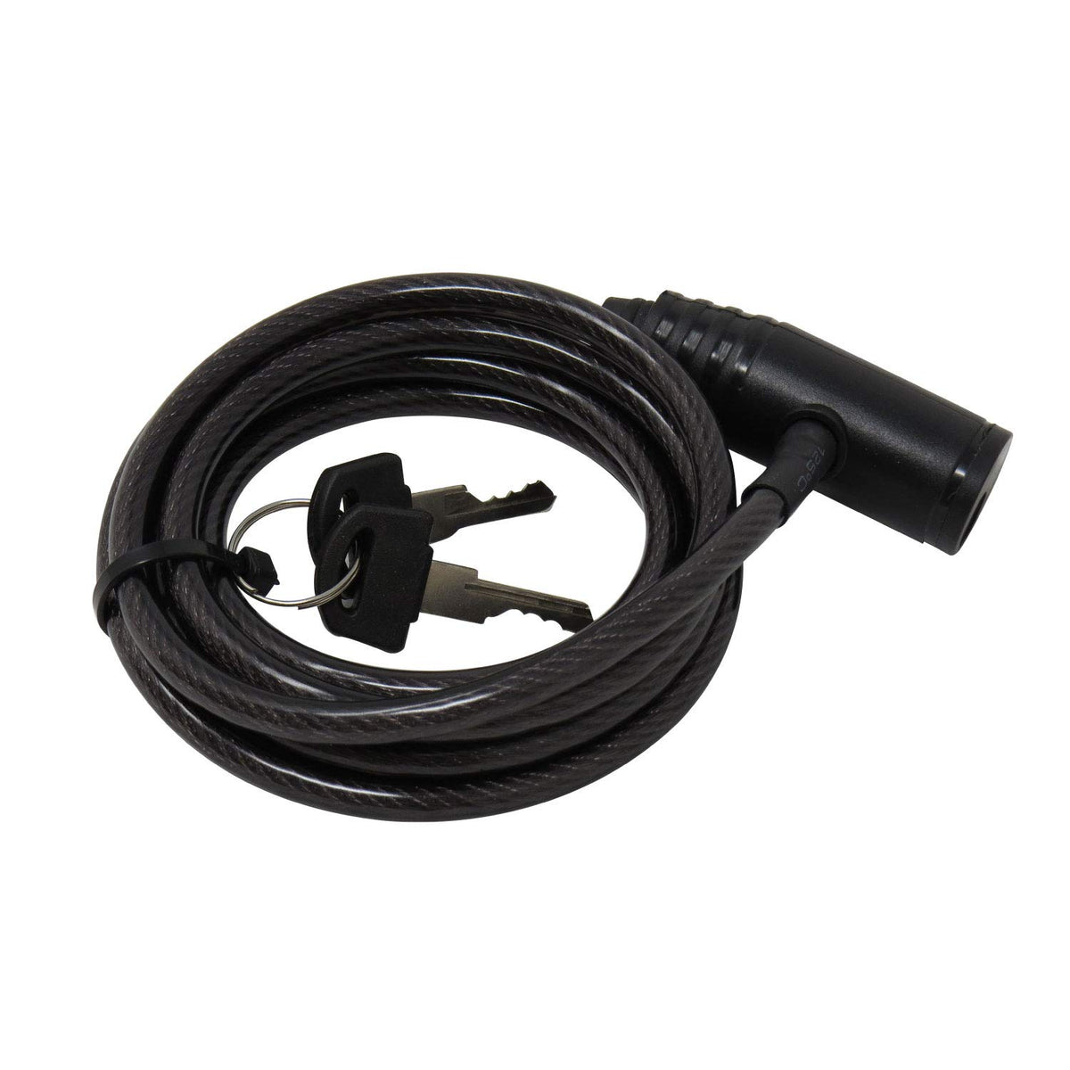 Vosker 2 Keys Cable Lock for Security Cameras | 6 Feet Long Flexible Braided Steel | Universal Locking Cable and Flexible Lock Cable (Protection Box
