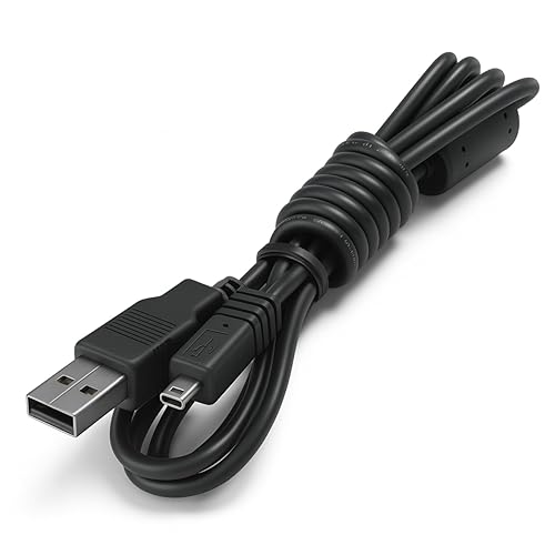 HQRP USB Data Transfer Cable Compatible with Sony Cyber-Shot DSC-W630 DSC-W650 DSC-W670 DSC-W690 DSC-W710 DSC-W730 DSC-S650 DSC-S700 DSC-S730 DSC-S750
