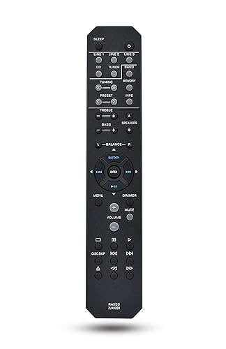 RAX33 ZU49260 Replacement Remote Control Applicable for Yamaha RS202 RS202BL R-S202 R-S202BL R-S202D RS202D Stereo Receiver