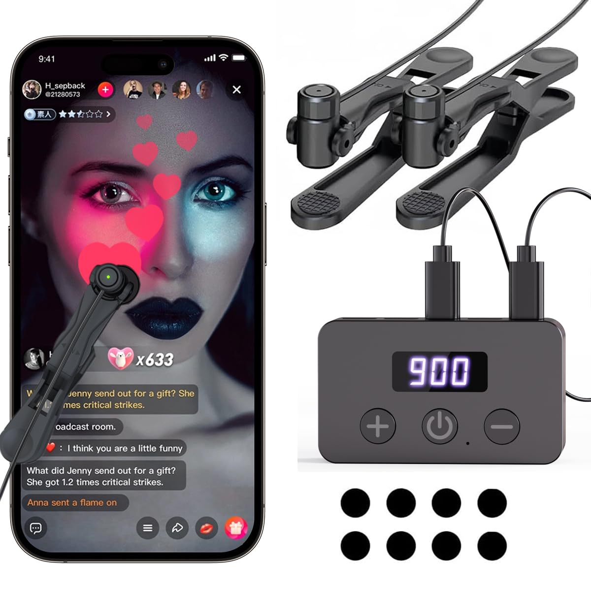 X1 Smartphone Auto Clicker: 130 Adjustable Speeds | Built-in Battery | Expandable to 5 Click Heads | Random Speed Mode | Completely Silent |