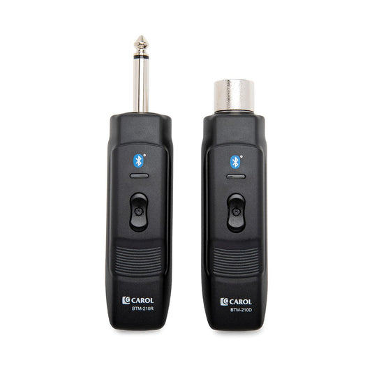 Knox Gear Microphone Bluetooth Wireless Module Adapter, Transmitter and Receiver System for Dynamic Microphones, XLR and 1/4 Type Connectors for PA