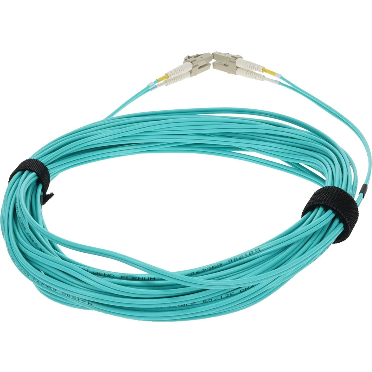 AddOn 10m LC (Male) to LC (Male) Aqua OM4 Duplex Fiber Plenum-Rated Patch Cable