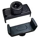 RecDec 2 Pack Phone Holder Mount Clamp Replacement with 17mm Ball Head Joint Socket Phone Clip Bracket for Selfie Ring Light Tripod Stand Air Vent Car