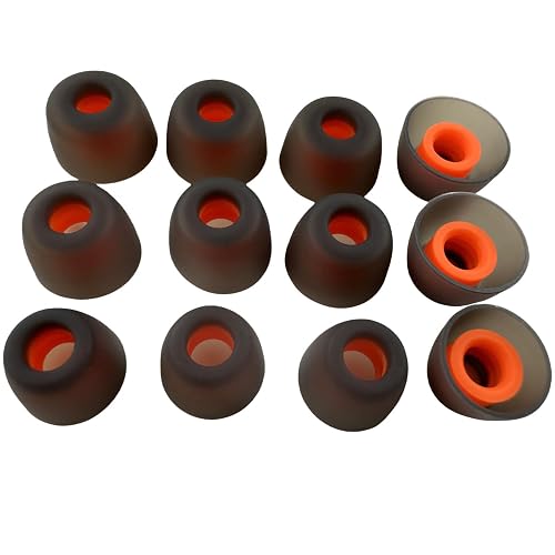 6 Pairs Premium Ear Tips for JBL Tune TWS Earbuds in Ear Tips, Soft Silicone Washable Noise Reducing Secure fit for June 230NC TWS/Tune 125TWS /Tune