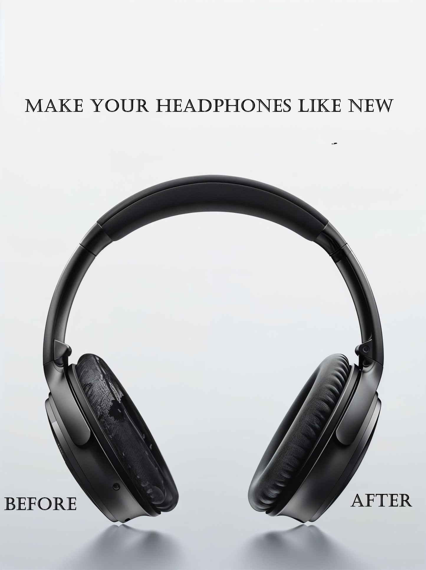 Headphones Replacement Ear Pads Cover,for Bose Quietcomfort QC15 QC25 QC35 35 ii Headsets (Black)