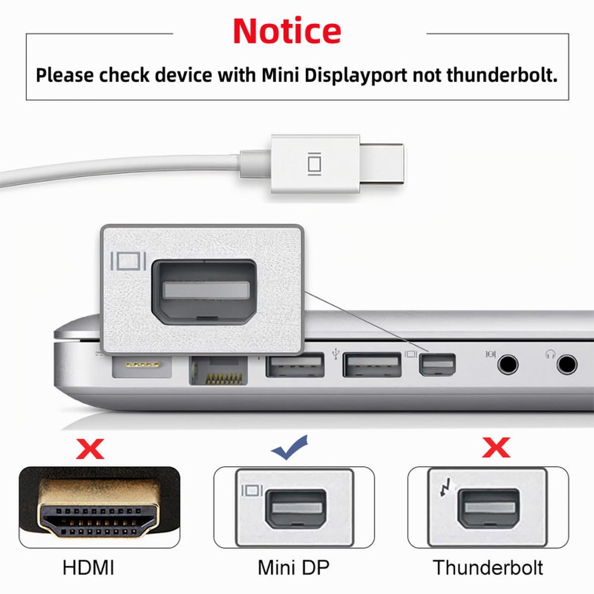 cablecc 6ft Mini DisplayPort Male to Mini DP DisplayPort Female Extension Cable 1.8m Support 4K 60hz