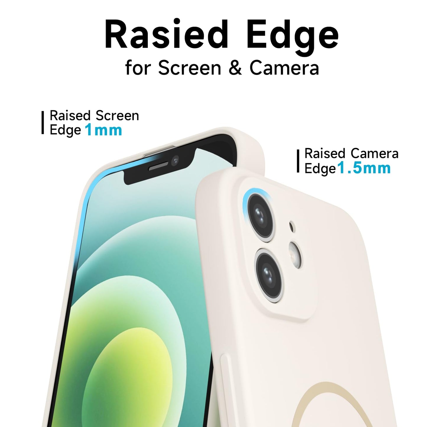 LoeoeL for iPhone 14 Plus iPhone 15 Plus Magnetic Silicone Case, Ultra Slim Thin Phone Case Compatible with Mag Safe for Women Girls, Girly Soft