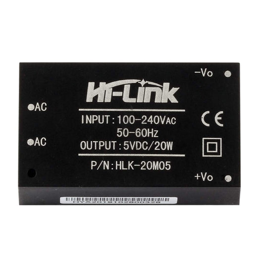 Hi-Link HLK-20M05 AC-DC 220V to 5V 20W Step-Down Power Supply Module Intelligent Household Switch Power Supply Module (2 PCS)