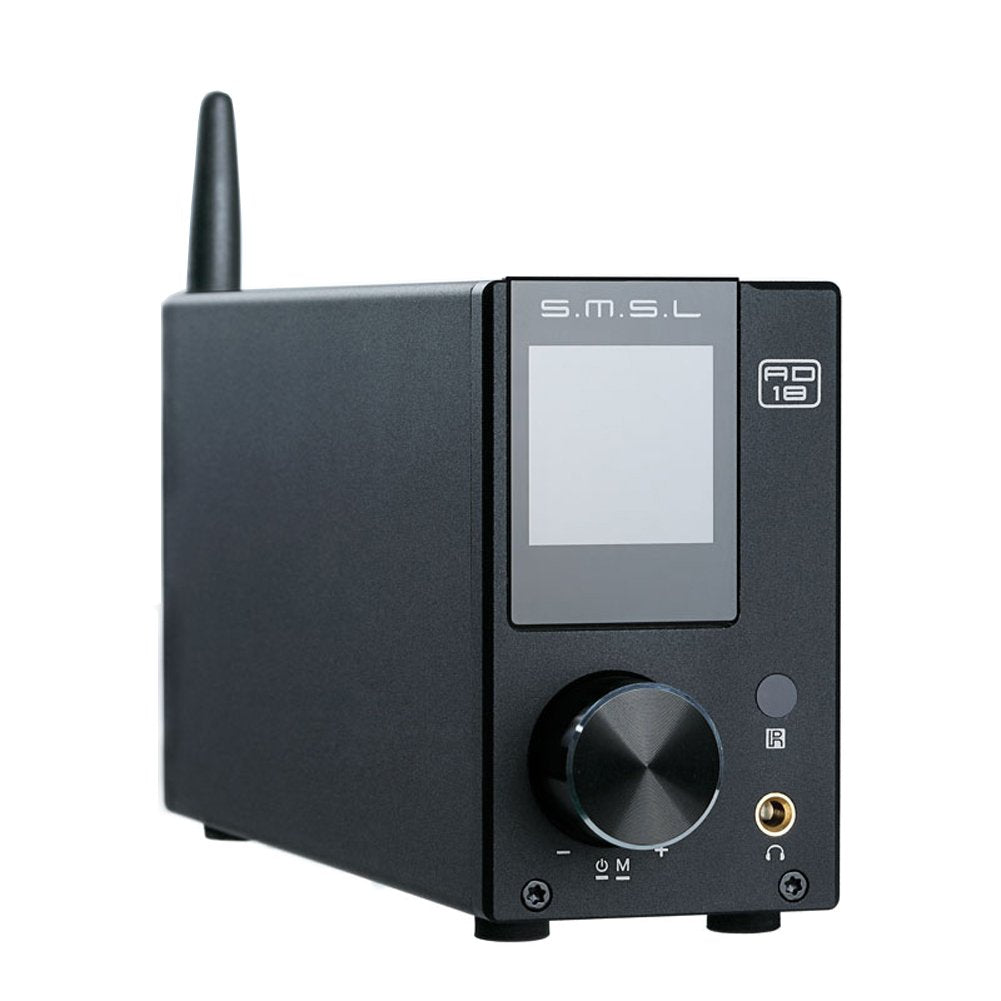 S.M.S.L AD18 Audio HiFi Stereo Amplifier with Bluetooth 4.2 Supports Apt-X,USB DSP 242kHz USB 24bit Full Digital Power Amplifier Subwoofer 2.1 Channel