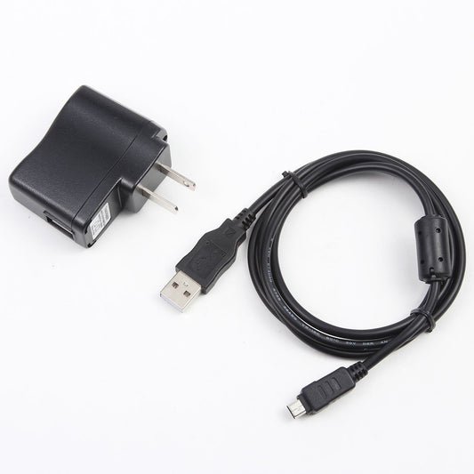 in-Camera Wall Battery Power Charger AC Adapter Cord for Olympus SZ-10 / SZ10