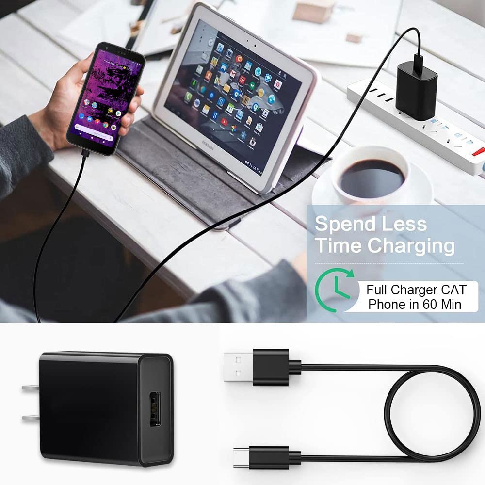 LIAUBN Cell Phone Charger Cable for CAT S61, CAT B40, CAT S62 Pro, CAT S52, CAT S75, CAT S53, CAT S22 Flip, CAT S62 Cell Phone USB C Charging Cable