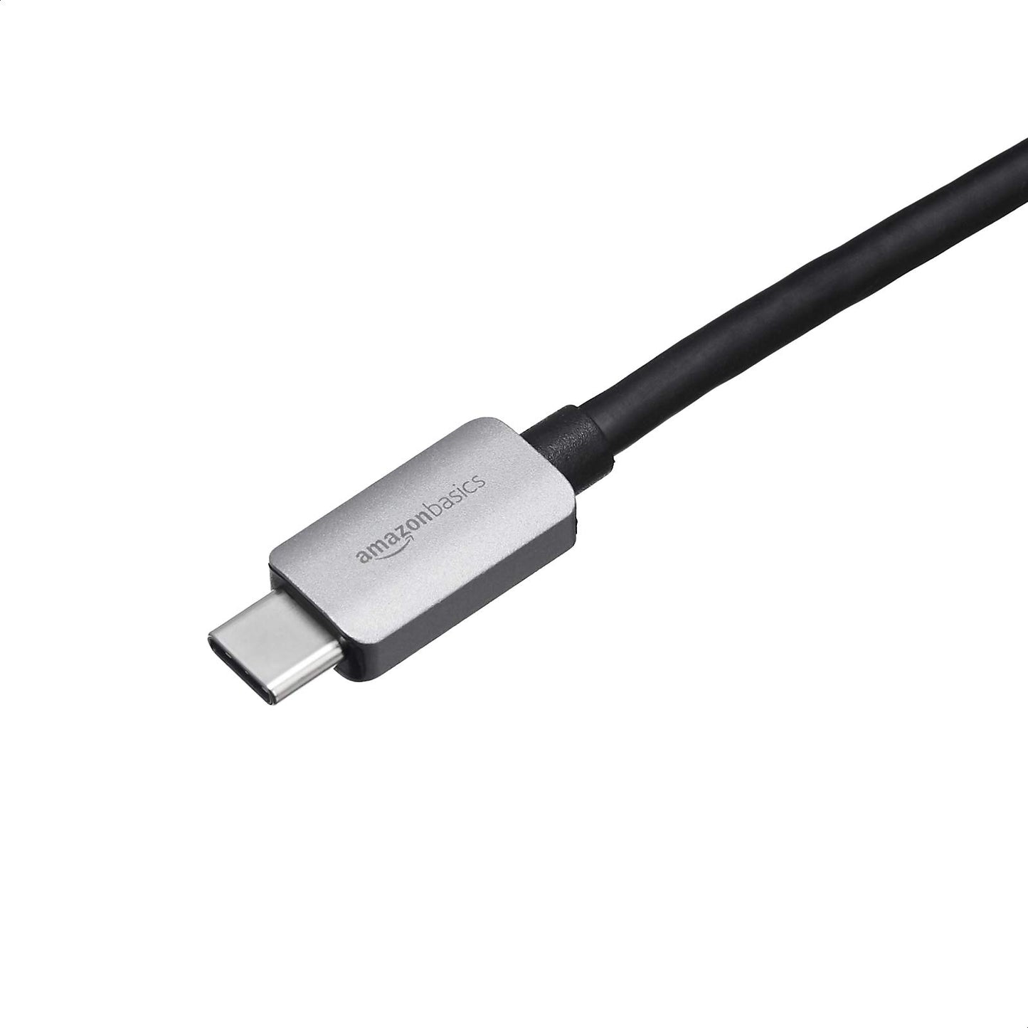 Amazon Basics Aluminum USB-C to RJ45 Gigabit Ethernet Adapter, Portable, Fast Network, Grey, 2.07 x 0.81 x 0.6 inches