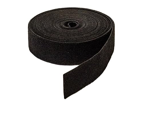 NavePoint 1 Inch Roll Hook and Loop Reusable Cable Ties Wraps Straps - 5M 15ft 2-Pack