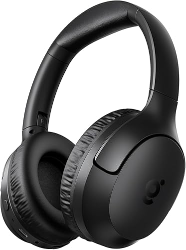 wegear HS7 Bluetooth Headphones Over Ear, 60H Playtime Wireless Headphones with Microphone, ENC Call Noise Cancelling Mic, Foldable Wireless Headset…
