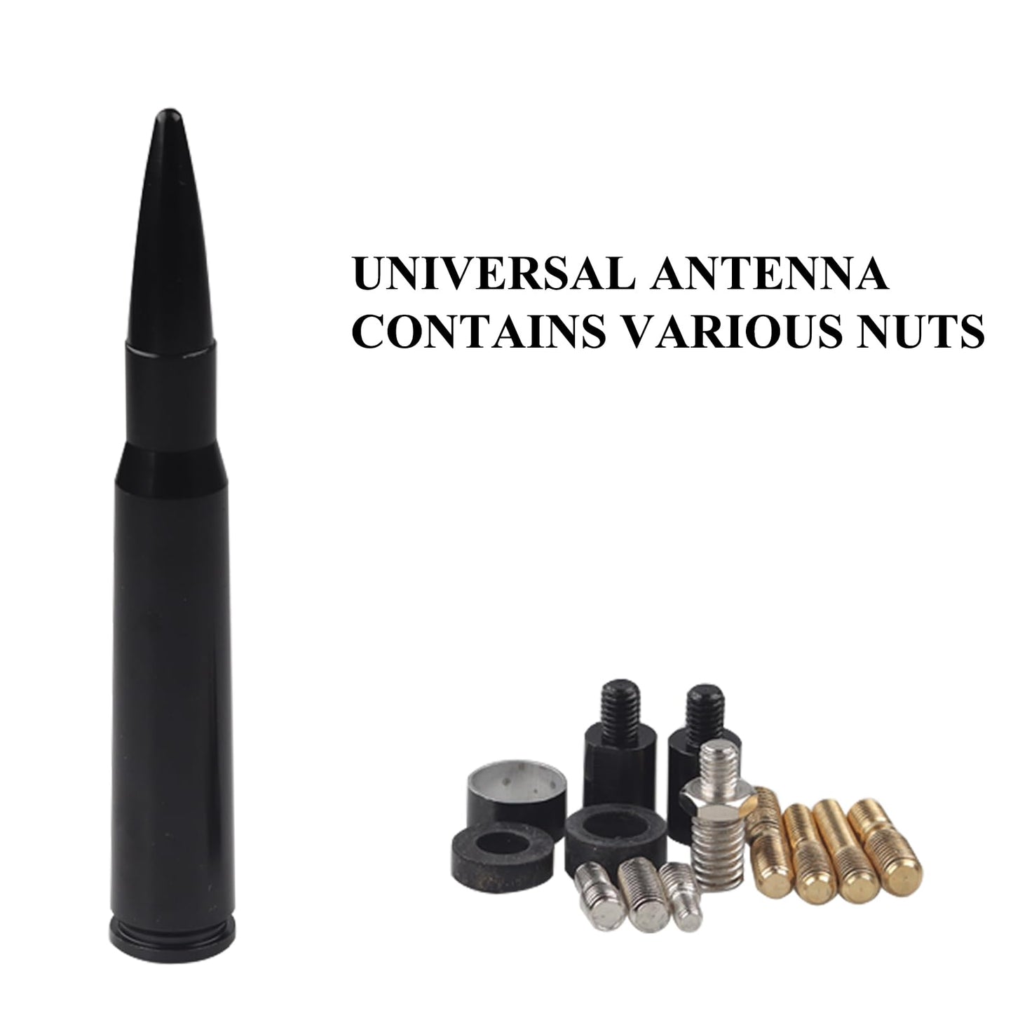 E-Vniko Bullet Universal Antenna Compatible for Ford F150 250 Chevy Jepp Dodge Ram &More Vehicle 1990-2023 Car&Trucks&SUVS Replacement Truck and Car