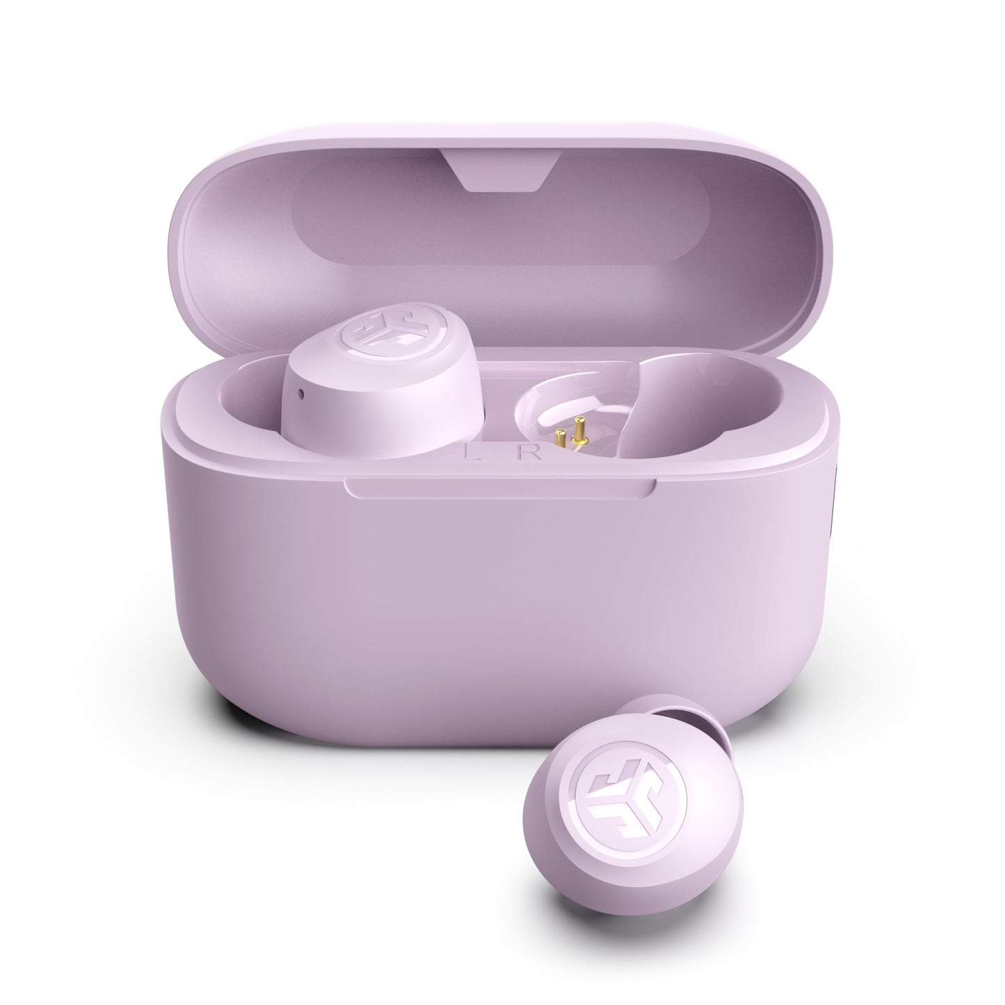 JLab Go Air Pop+ True Wireless Bluetooth Earbuds, in Ear Headphones with Microphone, 35H Playtime, USB-C Charging Case, Dual Connect, EQ3 Sound, Lilac