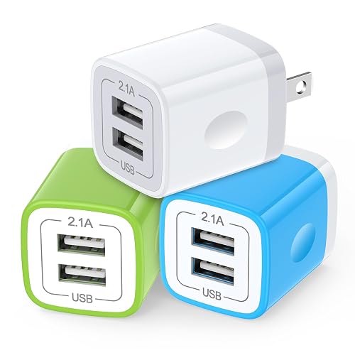 Plug USB Wall Adapter,USB Charger Box Fast Charging Block Cube,5V/2.1A Universal Power Adapter Travel Brick Base Compatible for Samusng Galaxy S26