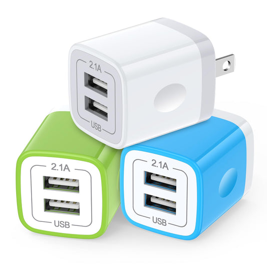 Plug USB Wall Adapter,USB Charger Box Fast Charging Block Cube,5V/2.1A Universal Power Adapter Travel Brick Base Compatible for Samusng Galaxy S26