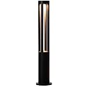 Round Black LED Garden Aluminum Light, Decorative Outdoor Bollard Light for Garden, Pathway, and Driveway