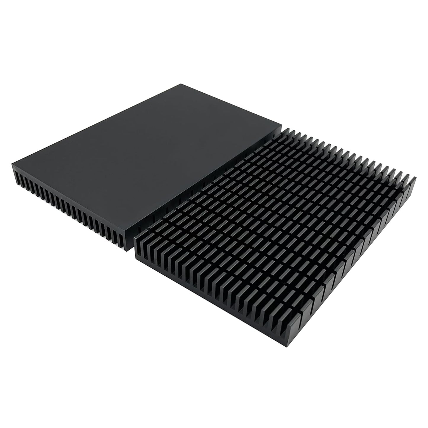 Awxlumv Aluminum Large Heatsink 5.9 x 3.6 x 0.59 Inch /150 x 93x 15 mm Black Heat Sinks Fins for Cooler RTX 3090 3080 ti Backplate PCB LED Motherboard