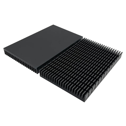 Awxlumv Aluminum Large Heatsink 5.9 x 3.6 x 0.59 Inch /150 x 93x 15 mm Black Heat Sinks Fins for Cooler RTX 3090 3080 ti Backplate PCB LED Motherboard