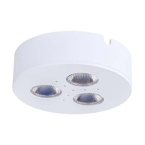 Armacost Lighting TriVue Under Cabinet LED Puck Light Recessed Downlight, 2700K, Matte White, 213312