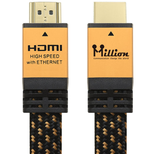 Million High Speed Ultra HDMI Cable 10 Feet (3.1m) with Ethernet - HDMI 2.0 Professional Support 4K 3D 2160P 1440P - Audio Return Channel (ARC),Gold
