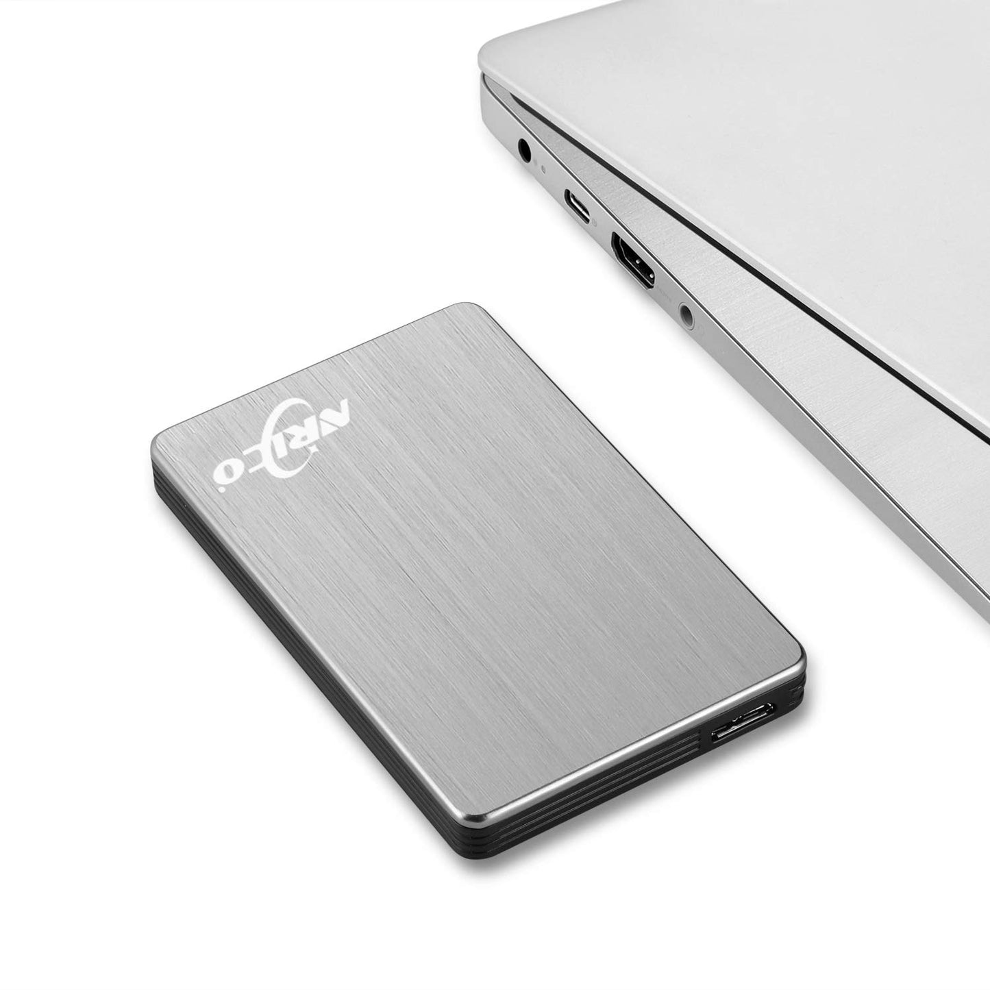 NRICO 500GB Portable External Hard Drive USB 3.0 HDD 2.5inch Storage Compatible for PC, Mac, Desktop,PS4 (500GB, Grey)