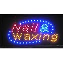 E-ONSALE LED Neon Light Hair Cut Salon Beauty Nail & Waxing for Business (Nail & Waxing)