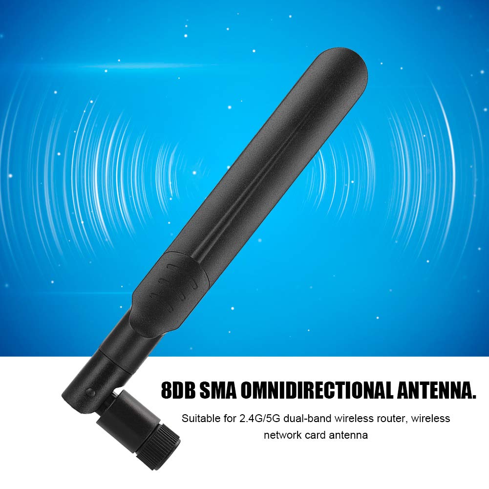 ASHATA Dual Band 2.4GHz 5GHz 8dBi SMA Antenna Directional for Router RTAC68U EX6200 AC15 AC68U RTAC88U AC88U AC3200 AC66U Network Card