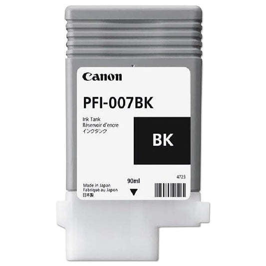 Canon PFI-007BK Black Ink Tank (90mL)