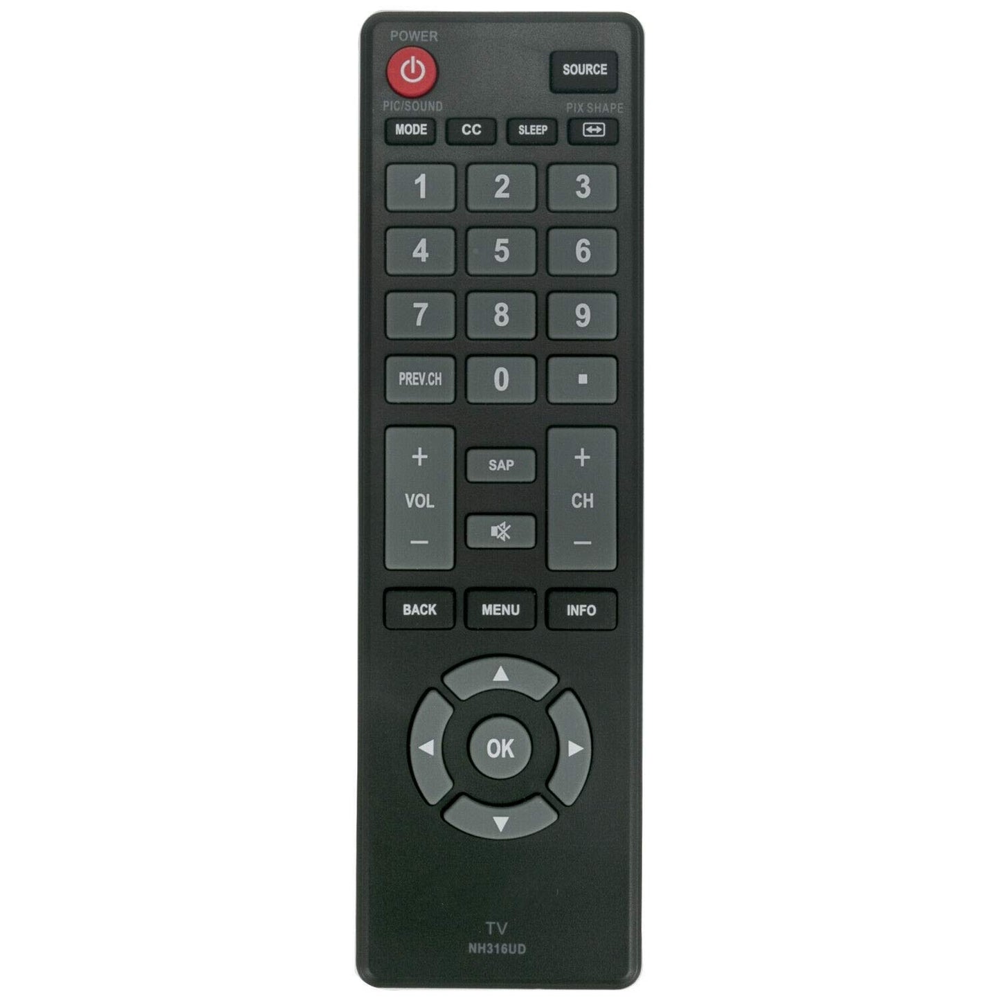 New - Remote Control NH316UD for Sanyo Smart LED LCD TV FW50D48F FW40D48F FW32D08F