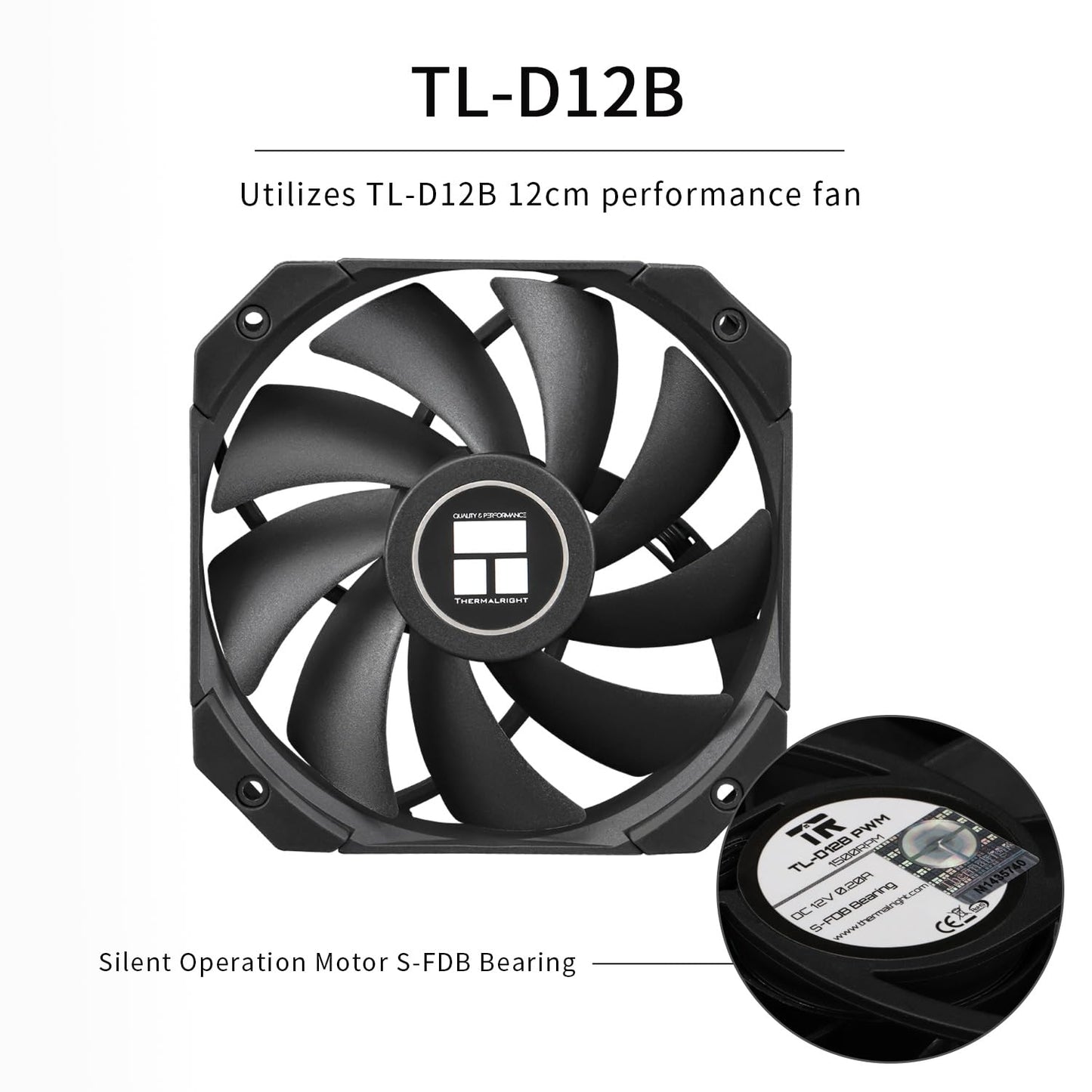Thermalrlght Peerless Assassin 120 MINI Black CPU Air Cooler, 6 Heat Pipes Dual Towers Cooler, with Dual TL-D12B PWM Fans, Desktop PC Cooler for Intel