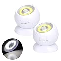 Lebote Motion Sensor Light Battery Powered Wall Light Battery Operated Motion Spotlight Waterproof Indoor/Outdoor LED Motion Lights for Garage Porch