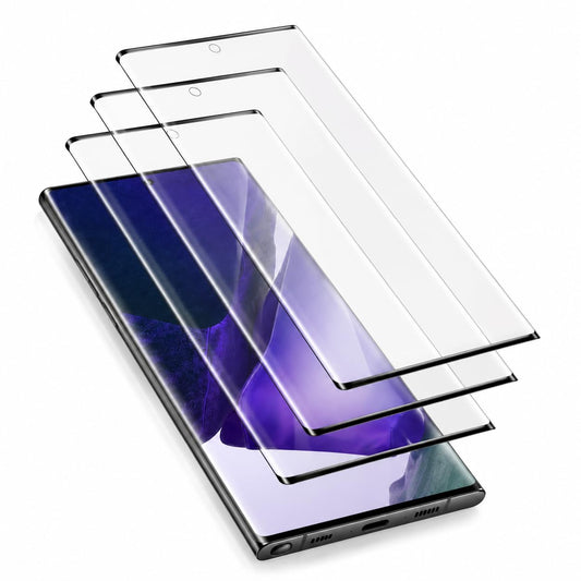 3 Pack Screen Protector for Samsung Galaxy Note 20 Ultra Tempered Glass, 9H Hardness HD Clear Anti Scratch Full Edge Coverage Fingerprint Unlock
