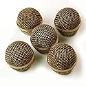 5x Mesh Microphone Grille For Shure SM58 565SD LC Microphone,Copper Plated