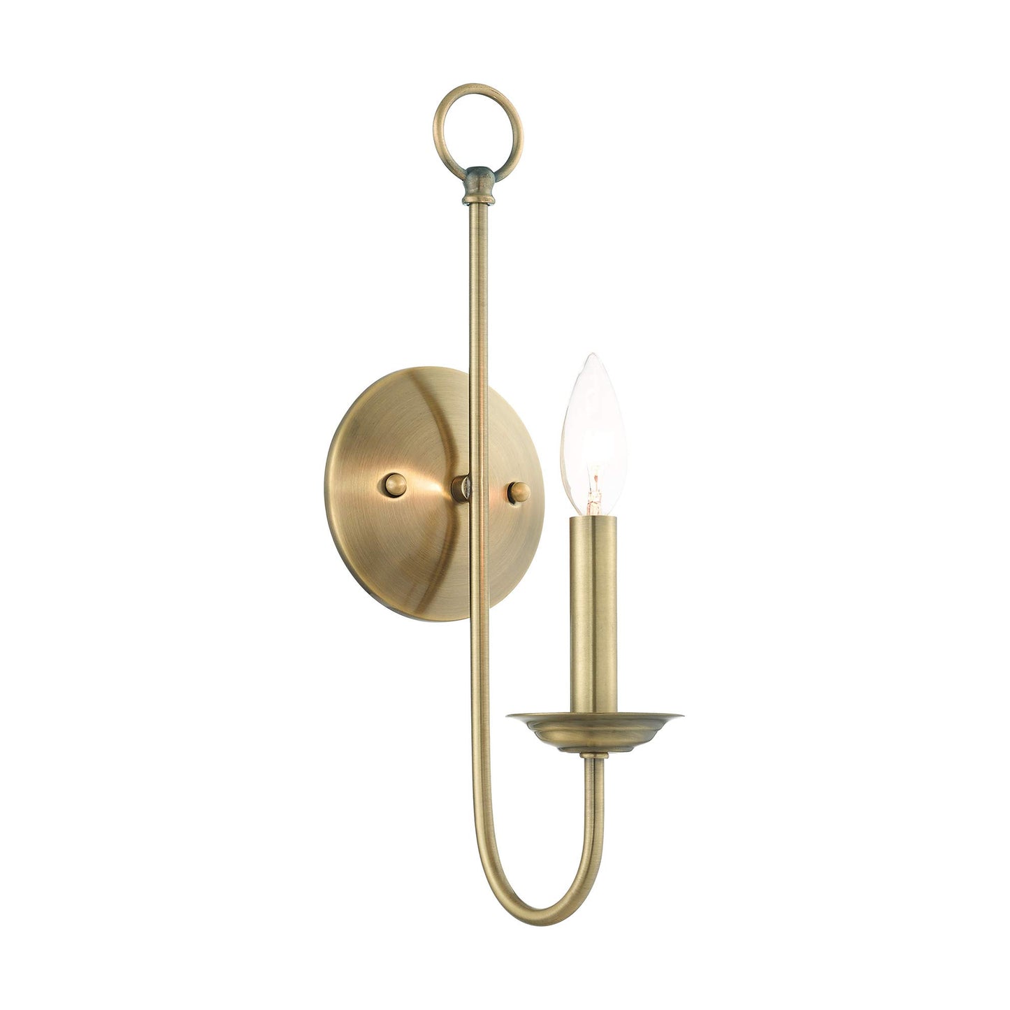 Livex Lighting 42681-01 1 Light Antique Brass Wall Sconce