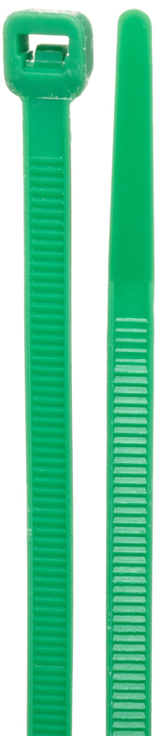 Morris Products 20634 Colored Nylon Cable Ties, Green, 11" Length, 0.187" Width, 50lbs Tensile Strength, 3.19" Max Bundle Diameter (Pack of 100)