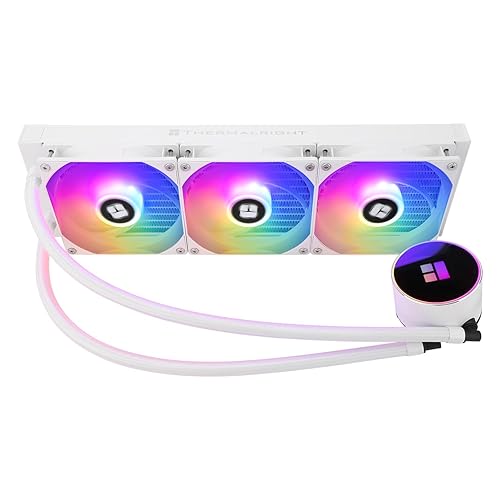 Thermalright Frozen Magic 360 White ARGB V2 CPU Aio Cooler, Double High-Performance PWM Fans with 1600RPM, for Intel LGA1150/1151//1200/2011