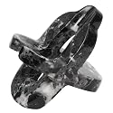 Marble Cell Phone Stand Holder Black Zebra 4'' Office Stationery Supplies, Remote Control Holder for Modern Office Desk, Ideal Phone Stand, Key