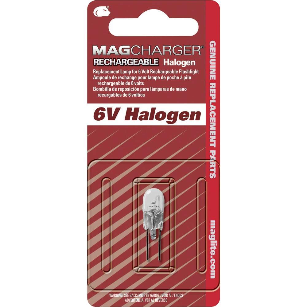 Maglite Replacement Halogen Lamp for MagCharger Flashlight, 1 pk - LR00001