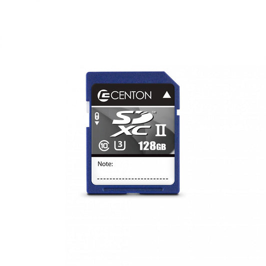 Centon SD UHS-II / V90 / U3 / Class 10 Flash Memory Card 128GB x 1, (S1-SDXUII-128G)