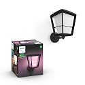 Philips Hue Econic Up Outdoor Smart Wall Light, Black - E26 White and Color Ambiance LED Color-Changing Bulb - 1 Pack - Requires Hue Bridge - Control