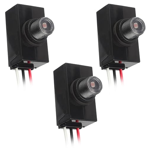 EPLZON Dusk to Dawn Sensor for Outdoor Lighting 120-277V Photoelectric Switch Photocell Light Sensor Hardwired Post Eye Light Suitable
