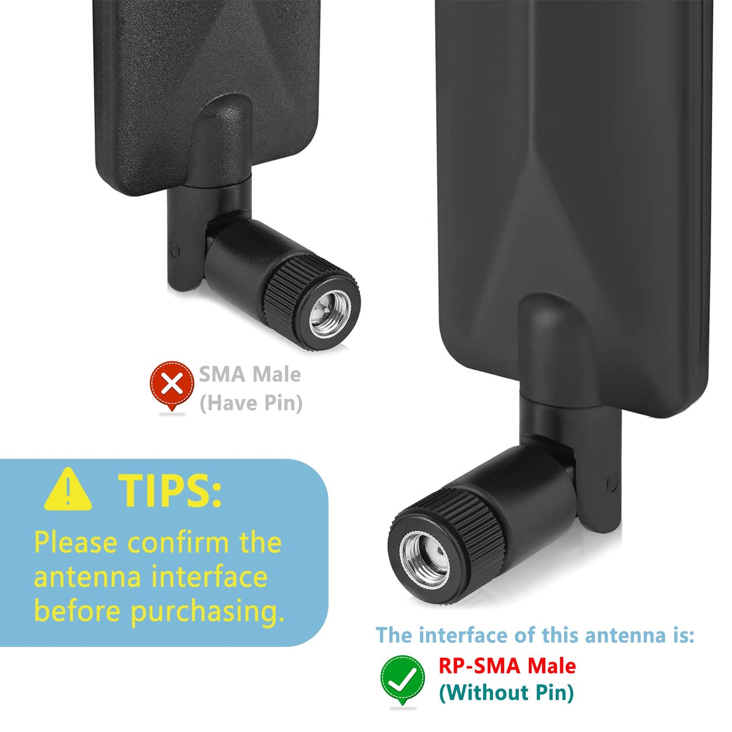 RP-SMA male antenna amplifier upgrade, compatible with Spypoint Link Micro EVO Tactacam Reveal SK Defend XB Browning X Pro stealth 4G LTE hunting