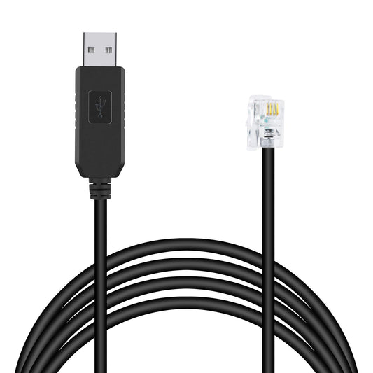 Meade 505 Telescope to PC Control Cable CP2102 RS232 RJ10 Serial Adapter Converter Connector Autostar Audiostar Cable Compatible for ETX127 ETX125