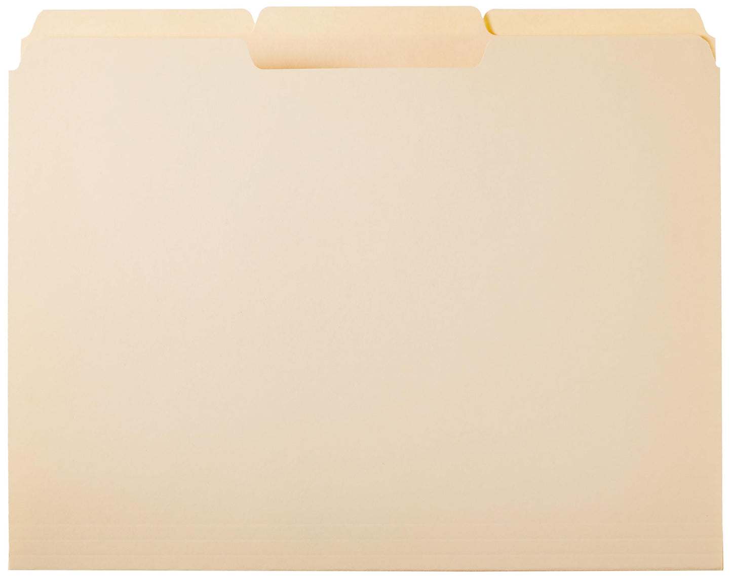 Amazon Basics Sturdy File Folders with Reinforced Tabs for Filing and Organization, 1/3-Cut Tab, Assorted Positions, Letter Size, 8.5x11 inches