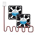 WINSINN 50mm DC 12V 5020 Dual Ball Bearing Brushless Cooling Fan (Pack of 2Pcs) - 50x20mm 2PIN, Suitable for 3D Printer, PC, Server & More
