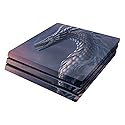 MightySkins Skin Compatible with Sony PS4 Pro Console - Dragon Fantasy | Protective, Durable, and Unique Vinyl Decal wrap Cover | Easy to Apply